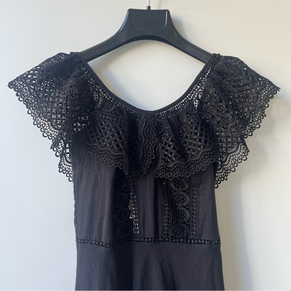 NWT Charo Ruiz Louise Asymmetrical Off-Shoulder Maxi Dress - Black - Size XS - Picture 5 of 13